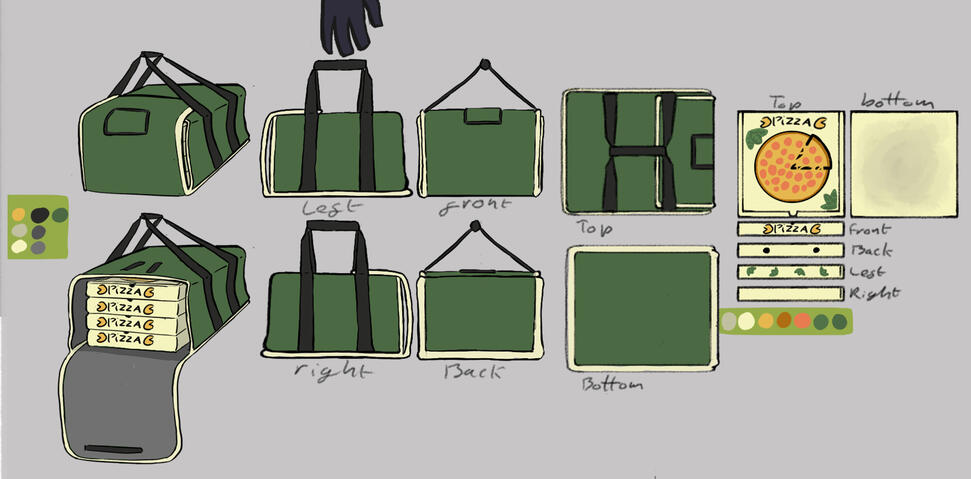 Henry pizza bag